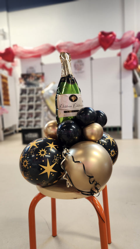 Mini centre de table ballons - Champagne