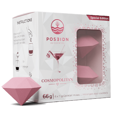 Cosmopolitan - Boîte de 6 Bombes à Cocktail (Vodka) - Poseidn