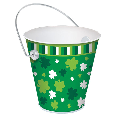 St. Patrick's Day Metal Bucket