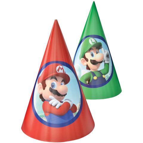 Chapeau de fête - Super Mario Bros (8/pqt)