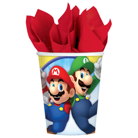 Verres en carton 9oz - Super Mario Bros (8/pqt)