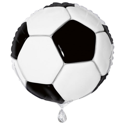 3D Soccer Round Foil Balloon 18  Packaged"
