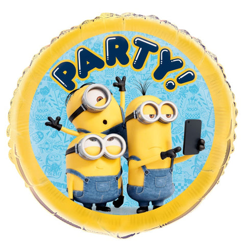 Minions 2 Round Foil Balloon 18  Packaged"