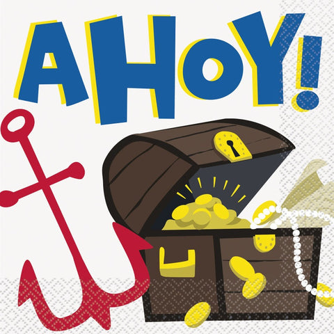 Ahoy Pirate Luncheon Napkins  16ct