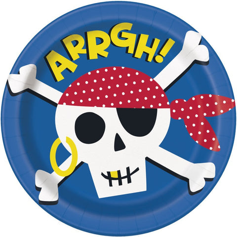 Ahoy Pirate Round 9 Dinner Plates  8ct"