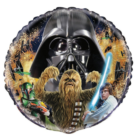 Star Wars Classic Round Foil Balloon 18  Packaged"