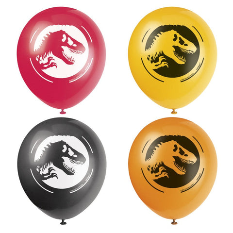 Ballons latex - Jurassic World (8/pqt)