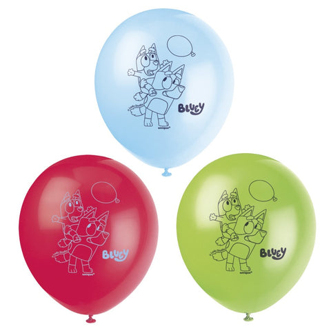 Ballons latex 12" - Bluey (8/pqt)