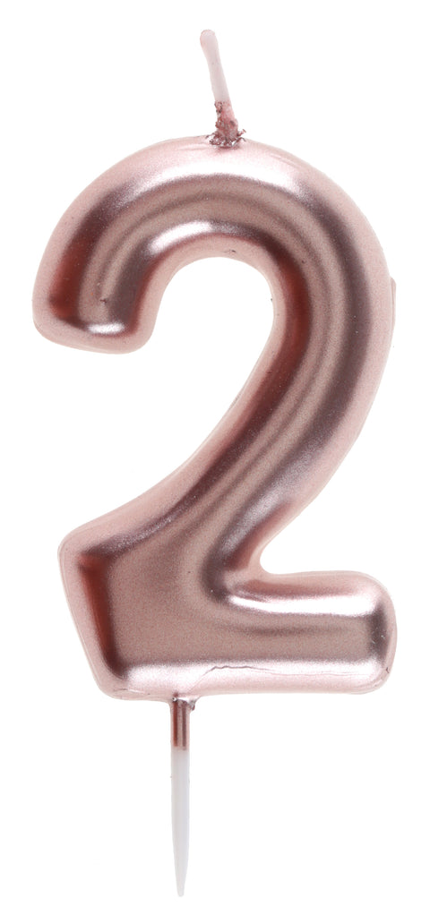 Bougie chiffre rose gold - 2