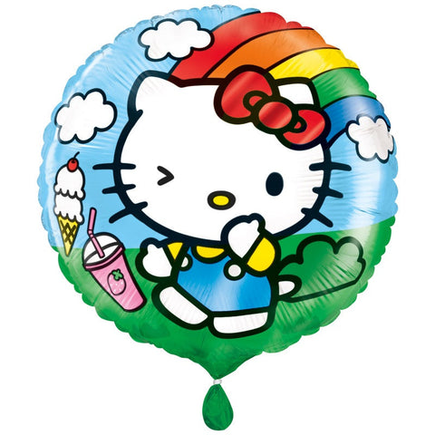Hello Kitty Round Foil Balloon 18  Packaged"