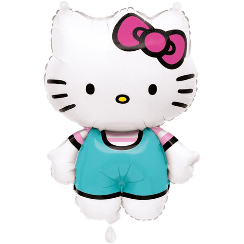 Hello Kitty Shaped Giant Foil Balloon 25  Packaged"