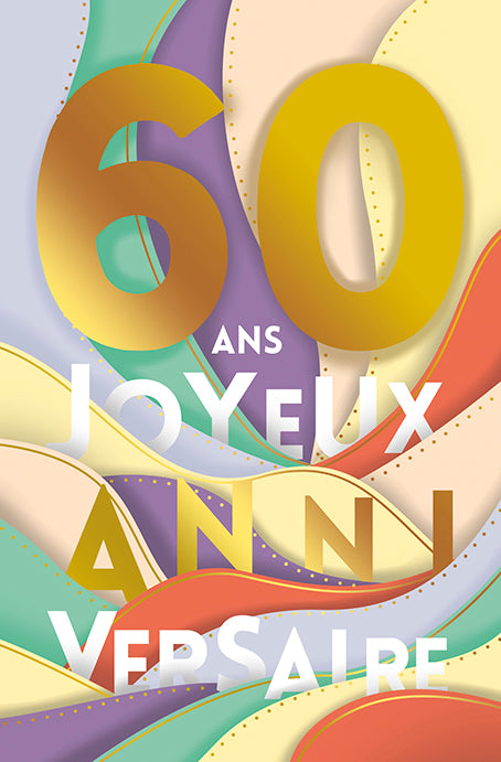 60 ans - Joyeux anniversaire - Carte de souhaits - Incognito