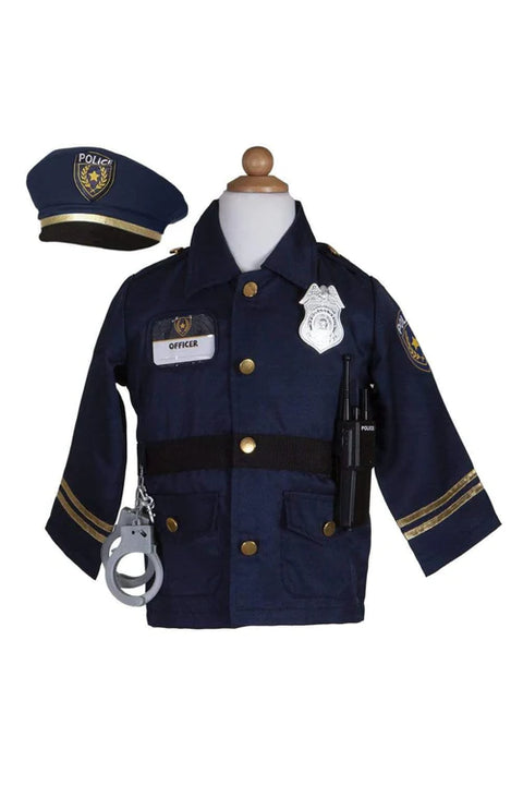 Police Officer Set Includes 5 Accessories, Size 5-6