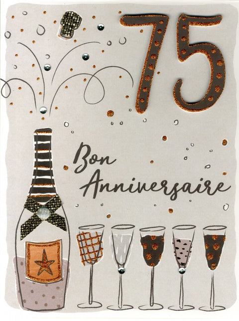 75 - Bon anniversaire - Grande carte de souhaits - Incognito