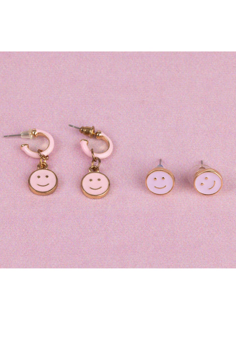 Boutique Chic All Smiles Earrings, 2 Pr