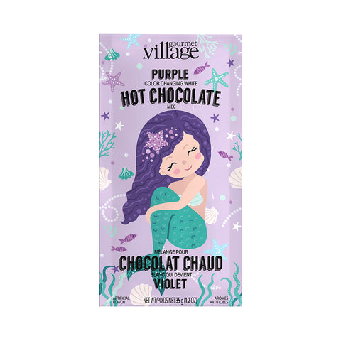 Chocolat chaud violet sirène