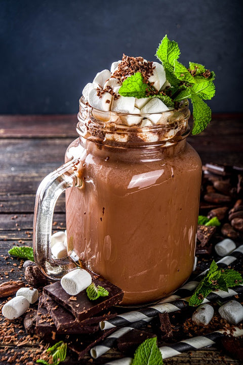 Chocolat chaud - Extra Riche - 20% de cacao - Menthe