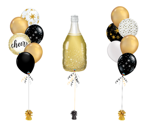 Bouquets de ballons - Champagne Or