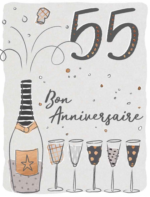 55 - Bon anniversaire - Grande carte de souhaits - Incognito