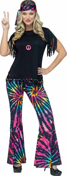 PSYCHEDELIC HIPPIE ADULT COSTUME