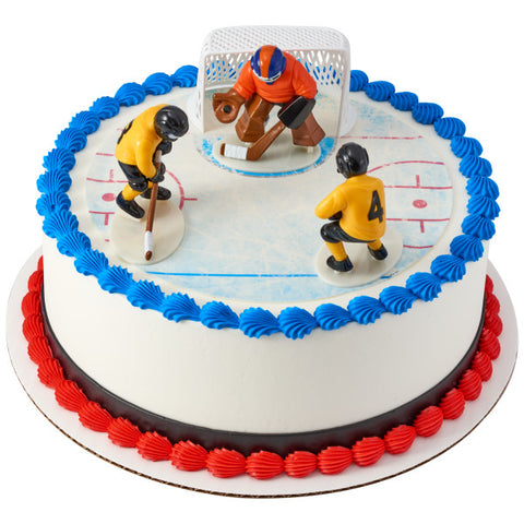 Décoration à gâteau - Hockey