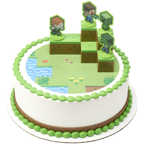 Décoration à gâteau - Minecraft