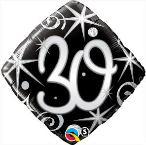 30 elegant sparkle & swirls 18"Dmd - 18"