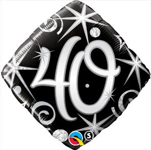 40 elegant sparkle & swirls 18" dmd - 18"