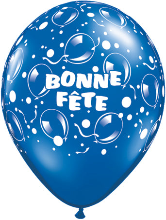 Ballon bonne fête bleu - 11"