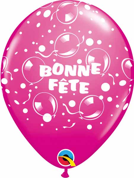 Ballon bonne fête baie sauvage - 11"