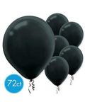 Ballons en latex de 12 po - Noir (72/pqt.) - Ballons - Boo'tik d'Halloween