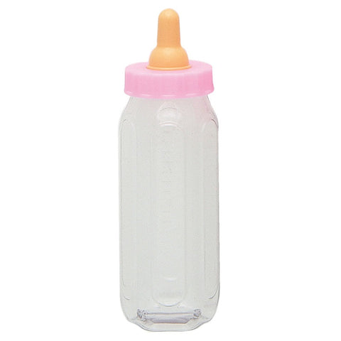 Pink Fillable Baby Bottle Favor 5" 2ct