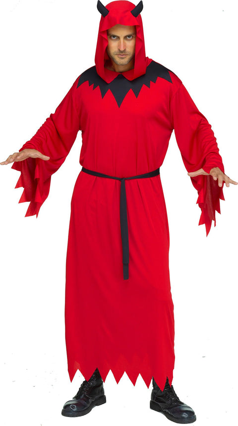 DEVIL HOODED ROBE   ONE SIZE 6'/200 LBS