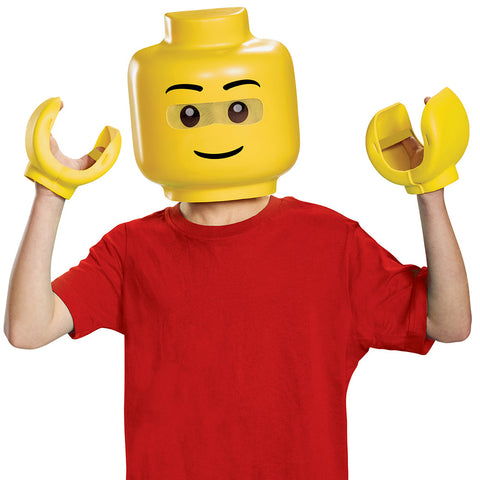 Ensemble masque et mains iconiques Lego