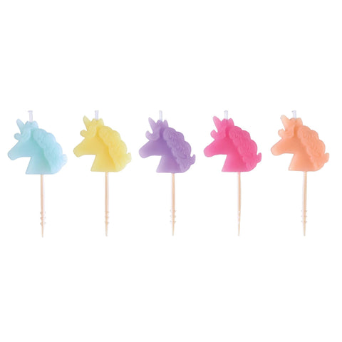 * Unicorn Icon Molded Pick Candles