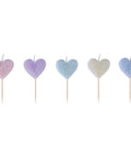 Heart Icon Molded Pick Candles