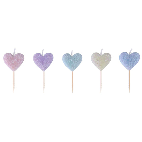 Heart Icon Molded Pick Candles