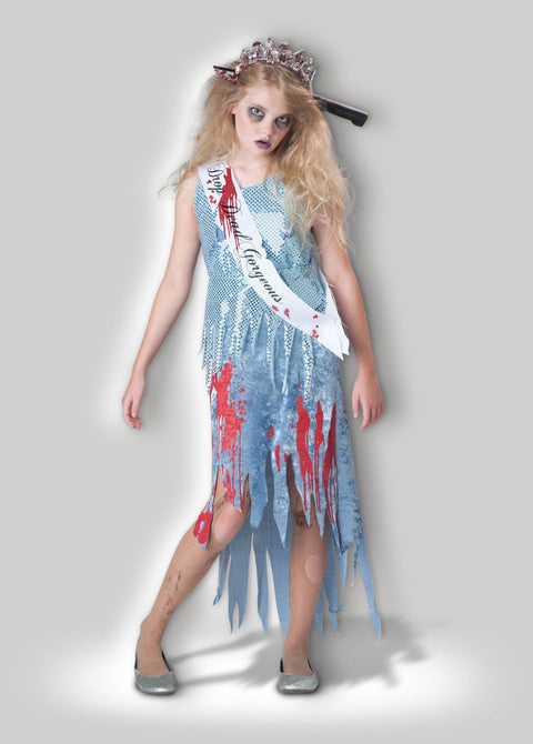 Costume de reine de bal zombie - Fille