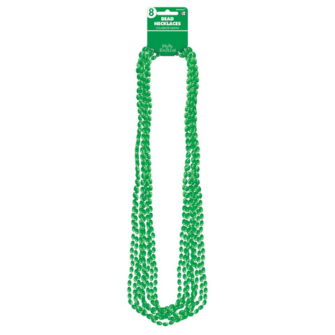 Green Metallic Bead Necklaces