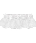 * Garter - Lace with White Ribbon
