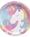 Enchanted Unicorn 7" Round Plates