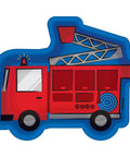 First Responders Fire Truck Shaped Plates, 7"