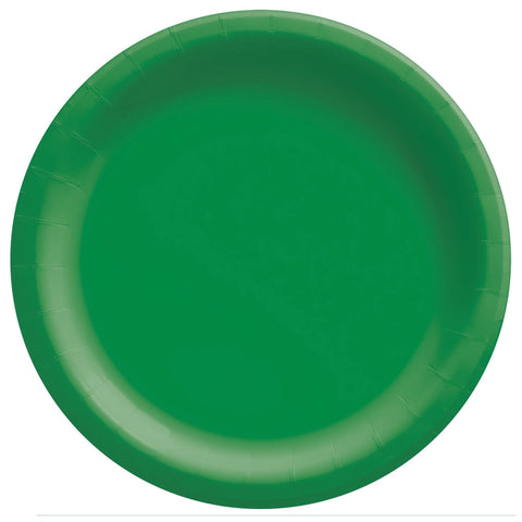 Assiettes rondes en papier dîner - Festive Green (20/pqt)