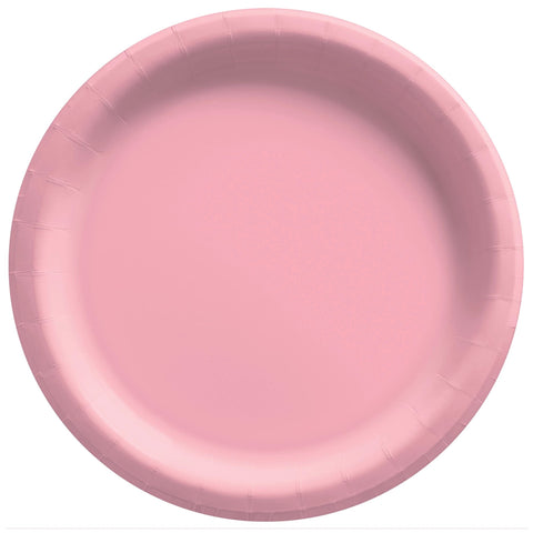 Assiettes rondes en papier dîner - New Pink (20/pqt)
