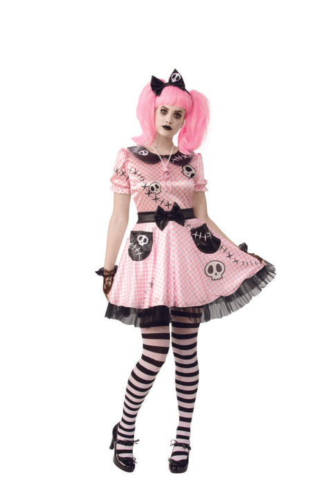 Costume de poupée rose gothique - Femme