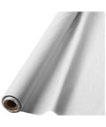 40" x 100' Plastic Table Roll - Frosty White