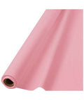 40" x 100' Plastic Table Roll - New Pink
