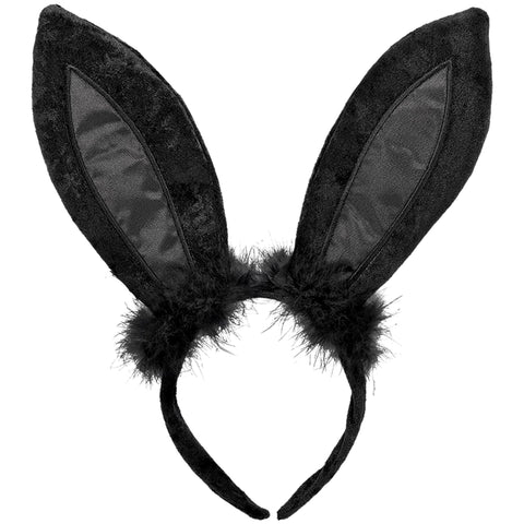 Bandeau d'oreilles de lapin noir