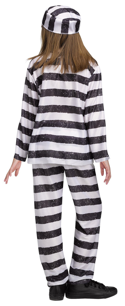 Costume de prisonnier rayé pour enfant
