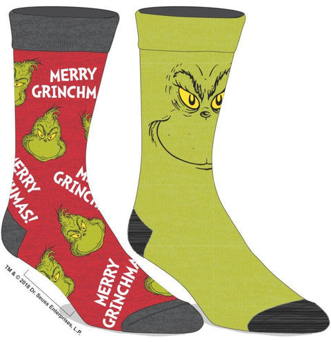 The Grinch - Crew Socks 2 Pack